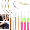 1pcs Wooden Crochet Dreadlocks Braid Needle Feather Wig Hook Needles Threader Knitting Hair Crochet Needles Hair Extension Tools