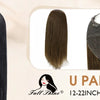 Full Shine Human Hair Extensions Clip in Hair Extensions Human Hair 7PCS 105G Double Weft Hair Extensions Human Hair For Woman