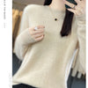 New cashmere sweater women's sweater in autumn and winter 100% merino wool fashion O-neck autumn warm pullover top
