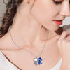 TRPOPSYN Crystal 4 Four Leaf Leaves Clover Pendant Necklaces Lover Birthday Gift Quality Fashion Jewelry Dropshipping Charm Girl
