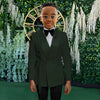 Boys Yellow Jacket 2 Piece Set Wedding Kids Blazer Pants Double Breasted Design Custom 2-16 Years Old Slim Fit Boys Suit
