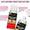 GOIPLE Melting Spray Glue for Lace Front Extra Hold Wig Adhesive Bond Tool and Remover Slick Hair Wax Stick Edge Control Gel Kit