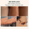 360 Lace Front Perücke Echthaar Wasserwelle Invisi Strap Bequemer Sitz 360 Transparente Lace Frontal Perücken Vorgestanzte Lace Perücke Gebleichte Knoten