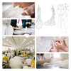 Nersesyan Modern Lace Wedding Dresses Off Shoulder Appliques Sleeveless Backless Bridal Gowns 3D Flowers Ruffles Bride Dress