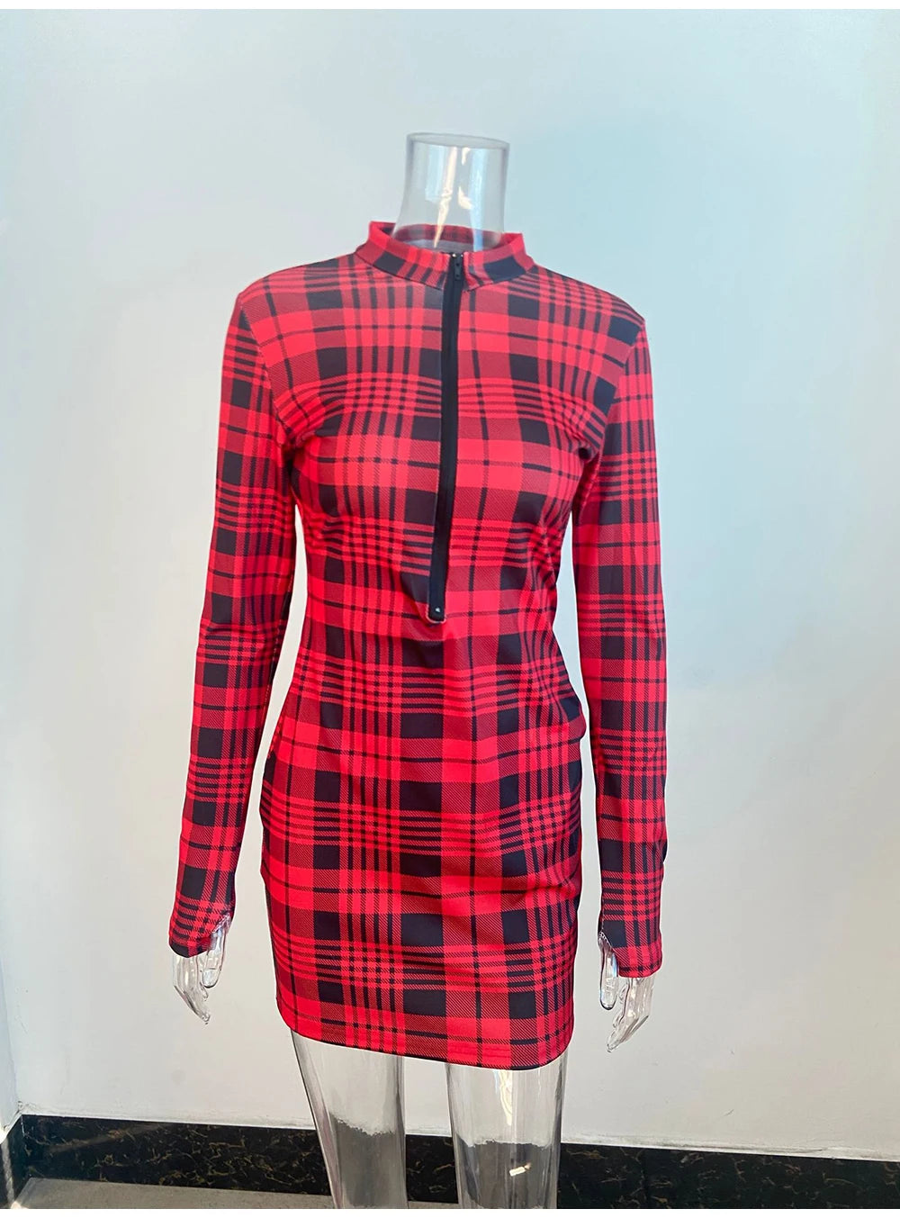 Sexy Long Sleeve Bodycon Mini Dress Women Autumn 2023 Fashion Deep V Neck Print Club Outfits Party Dresses Casual Robe Femme