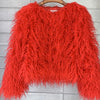 2023 Women Faux Fur Coat Autumn Winter High Quality Fluffy Short Coat Faux Fur Jacket