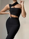 Damen Sommer sexy ausgehöhltes braunes Midi knielanges Bodycon-Bandagekleid 2023 Designer elegantes Abendpartykleid Vestido