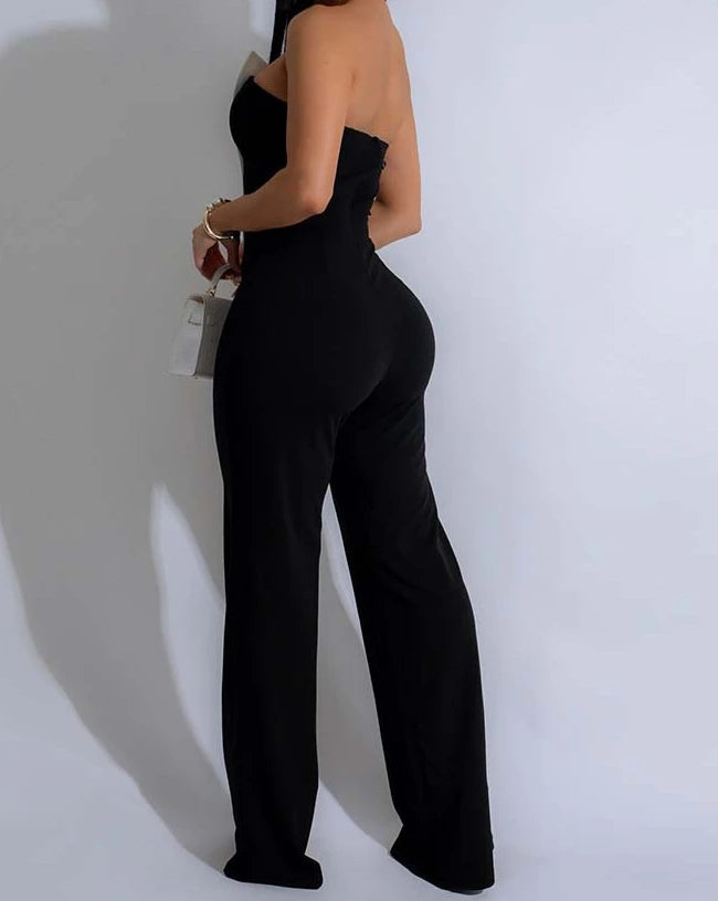 Elegante Jumpsuits für Damen Frühjahr/Sommer 2025 Sexy Spicy Girl Party Button Overalls Streetwear Damen Jumpsuit Hose Fashion
