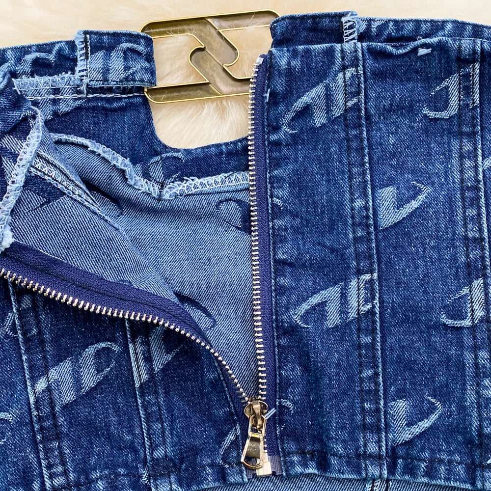 Zweiteiliges Set Damen Ärmellose Bandeau-Tops Sexy Crop-Shirt Knopf-Hosen-Sets Gerade Hosen Taschen Lässige passende Sets
