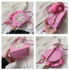 Stylish Women Telephone Shaped Crossbody PU Leather Shoulder Bag Female Casual Handbag Shopping Street School Satchel Tote Purse