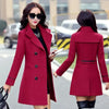 Woman Autumn Winter Jacket 2026 Wool Coats For Women Overcoat Double-breasted Woolen Jackets For Women Outerwear