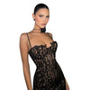 Dulzura Träger-Spitzen-Minikleid Patchwork Bodycon Party Elegante Club-Outfits Y2K Kleidung 2023 Sommer Damen Kleidung Dropshipping