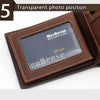 Short Men Wallets Zipper Coin Pocket Slim Card Holder Name Engraved Luxury Male Purses High Quality PU Leather Men's Wallet