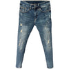Men's Korean Style Classic Jeans 2023 New Blue Ripped Jeans for Men Fashion Trendy Summer Skinny Ripped Hole Cargo Trousers
