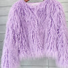 2023 Women Faux Fur Coat Autumn Winter High Quality Fluffy Short Coat Faux Fur Jacket