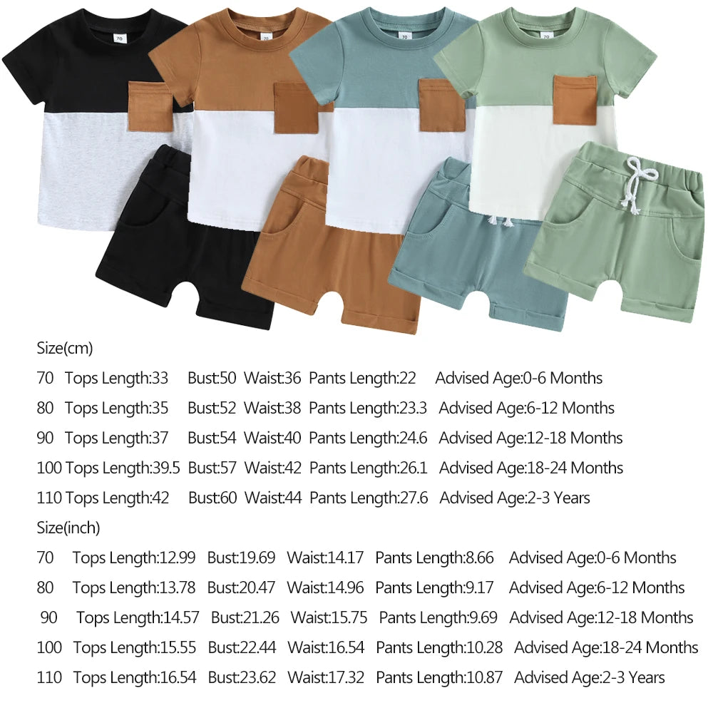ma&baby 0-3Y Toddler Infant Baby Boy Girl Clothes Sets Casual Short Sleeve T-shirt Tops Shorts Summer Outfits Clothing