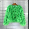 New Autumn Winter Warm Women Faux Fur Coat Loose Black White Pink Plush Coat Female Fur Jacket