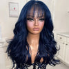 Honey Caramel Ombre Wig Layered Straight Lace Front Wig With Bangs Honey Blonde 13x4 HD Lace Wig Clearance Synthetic For Women