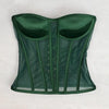 Steel Bone Transparent Bra Bustier Women's Waist Trainer Shapewear Girdles Corset Sexy Club Party Crop Top Lingerie Plus Size