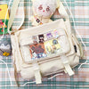 Y2K Waterproof Canvas School Bags Messenger Bag Women Handbags Student Shoulder Bag Fashion Large Capacity Crossbody Bag Itabag