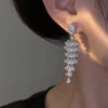Modische Luxus-Ohrringe mit geometrischen Anhängern für Damen, Hochzeit, Party, Schmuckzubehör, wunderschöne Zirkonia-Braut-Brincos