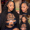 Mongolian Afro Kinky Curly Human Hair Bundles With Closure Deep Curly Hair Weave Bundles With Frontal Closure Hair Extensions