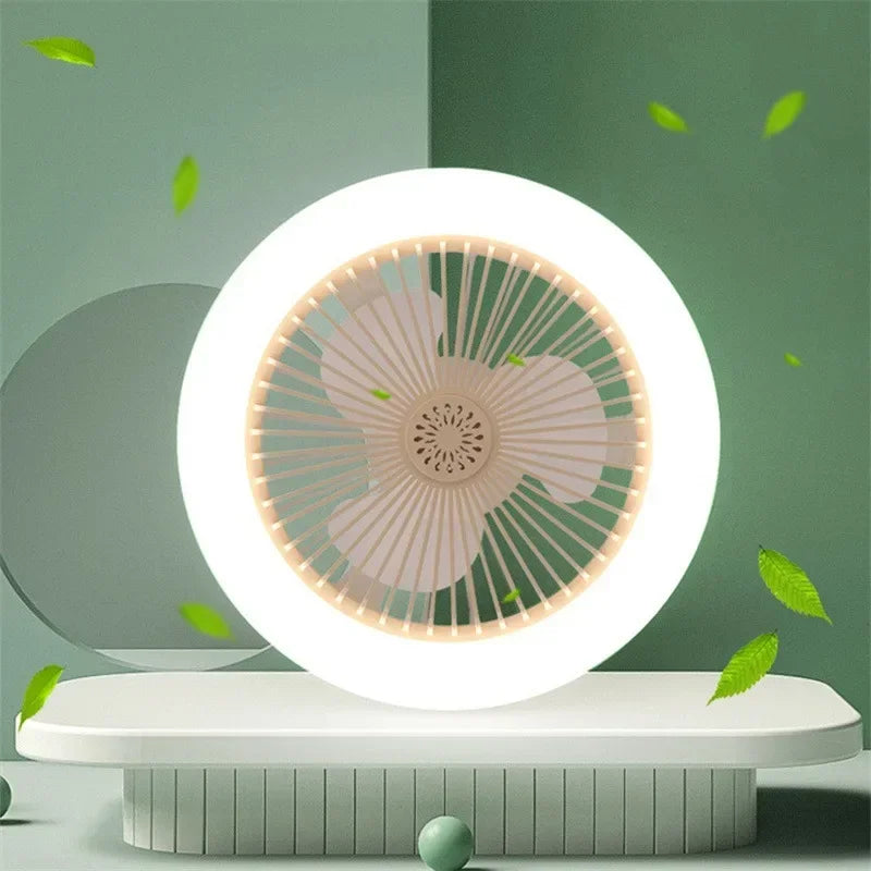 Ceiling Fan with Lighting Lamp Converter Base with Remote Control Ceiling Fan Lamp for Bedroom Living Home Silent 3 Speed