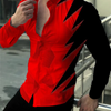 Fashionable Men's Shirt Lapel Suit Long Sleeve Festival Red Casual Outdoor Street Top Soft Comfortable Breathable 2023 New