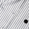 Clacive Fashion Long Sleeve Crop Top 2 Piece Sets Women Elegant Slim Stripe Print Skirts Set Casual High Waist Long Skirt Suits