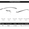 Men Blue Light Blocking Reading Glasses Women Dimond Cutting Rimless Eyeglasses Frame Anti Fatigue Hyperopia Presbyopic Eyewear
