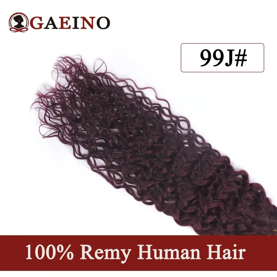 Tape In Hair Extensions Water Wave Real Human Hair 2# Dark Brown Natural Cural Tape On Hair Ectensions Skin Weft Hairpiece 2G/Pc