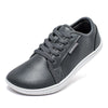 HOBIBEAR Minimalistische Schuhe für Herren und Damen, weite Zehenbox, Barfuß-Schuhe, Zero Drop, Freizeit-Sneaker aus Kunstleder, leichte Walking-Sneaker