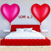 3/1PC 63 Zoll Extra Große Liebesballons Aluminiumfolie Rot Herzförmige Ballons Geburtstag Valentinstag Hochzeitsfeier Dekoration