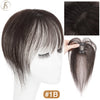 TESS Natural Hair Bangs 3D Fringe 10g Human Hair Invisible Clip In Hair Extension With Temples Hair Clip Natural Bangs For Women