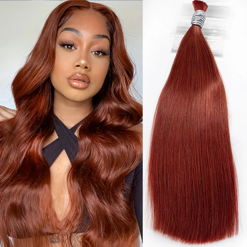 Human Hair Bulk No Weft Vietnamese Hair Virgin Remy Straight Hair Bulk 12-30inch 100g 100% Real Natural Hair Extension Grey 99j