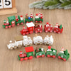Weihnachten Holzeisenbahn Frohe Weihnachten Dekorationen für Zuhause 2024 Weihnachtsbaumschmuck Navidad Noel Kindergeschenk Frohes Neues Jahr 2025