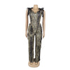 Two Pieces Women Pant Sets Print Matching Set Drawstring Pockets Sleeveless Top Elastic Waist Pants Slim Fit Casual 2026 Spring