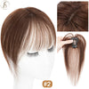 TESS Natural Hair Bangs 3D Fringe 10g Human Hair Invisible Clip In Hair Extension With Temples Hair Clip Natural Bangs For Women