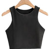 2023 Summer Fashion Women Sexy Slim Tops O-neck Sleeveless Double Nylon Ladies Good Quality Tank Tops 6 Colors