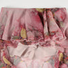BIIKPIIK Vacation Ruffles Skirts Fashion Floral Print Vintage Elegant Women Skirts Designed Semi-perspective Sexy Holiday Bottom