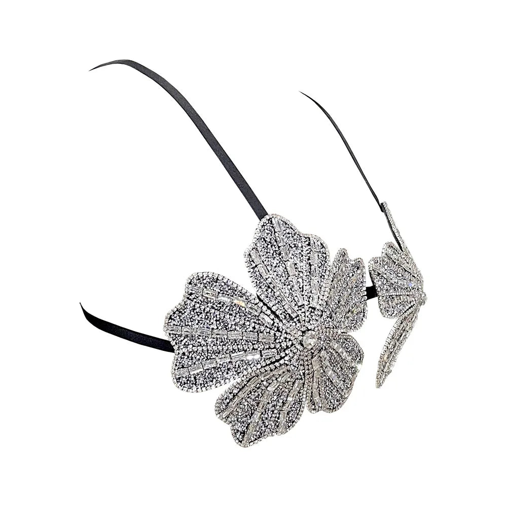 YOUR BUMP CURVE Handmade crystal bra flower embroidery inlaid metal rhinestones short top sexy women beach pool yacht sea party
