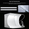 PULUZ 20cm Mini 2 LED Panels Folding Portable 1100LM Light Photo Lighting Studio Shooting Tent Box Kit with 6 Colors Backdrops