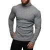 Spring Autumn Classic Black Ribbed Knit Roll Neck Jumper Mens New Fashion Slim Fit Thin Turtleneck Pullover Knitwear Sweaters