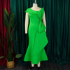 Elegante Kleider für Damen, One Shoulder, ärmellos, Rüschen, Meerjungfrauen-Schnitt, bodenlang, luxuriös, für Geburtstagsfeiern, Dinner, Vestidos Mujer Kleid
