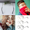 New Metal Frame Glasses Clear Round Lens Eye Glasses for Women Men Large Oversized Eyeware Harajuku Decorative Glasses Gifts