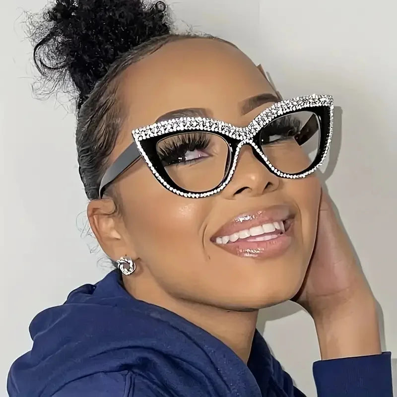 Blumen Katzenaugen Retro Strass Sonnenbrille für Damen Elegant Fashion Herren Trend Designer Outdoor Party Sonnenbrillen Eyewear