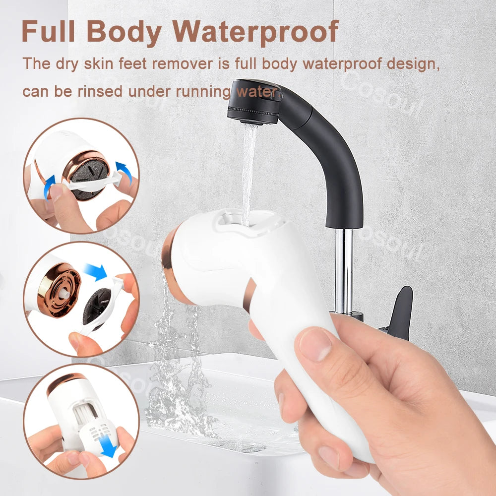Pedicure Tools Professional Electric Foot Dead Skin Remover Feet Scrubber Callus Remover for Feet File Exfoliating Heels Grinder