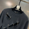 Women Solid Color O-neck Long Sleeve Sweater Female Autumn And Winter Fashion Trend Designerhigh Quality Knitted Pullover