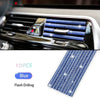 10 Stücke Diamant Auto Klimaanlage Outlet Streifen Bohrer U Form Strass Clip Dekoration Glänzende Kristall Trim Streifen Auto Zubehör