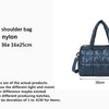 Yogodlns Luxury Space Padded Cotton Handbag Big Capacity Shoulder Bag Waterproof Nylon Bag Travel Down Crossbody Bag Purse Bolsa